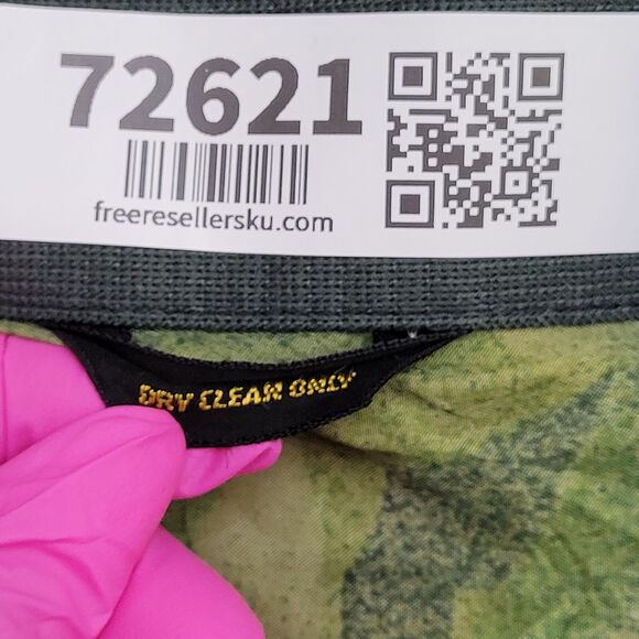 Vintage 70s Safari Style Chore Coat Jacket S/M 21x30 Dagger Collar Scovill Zip - Picture 12 of 12